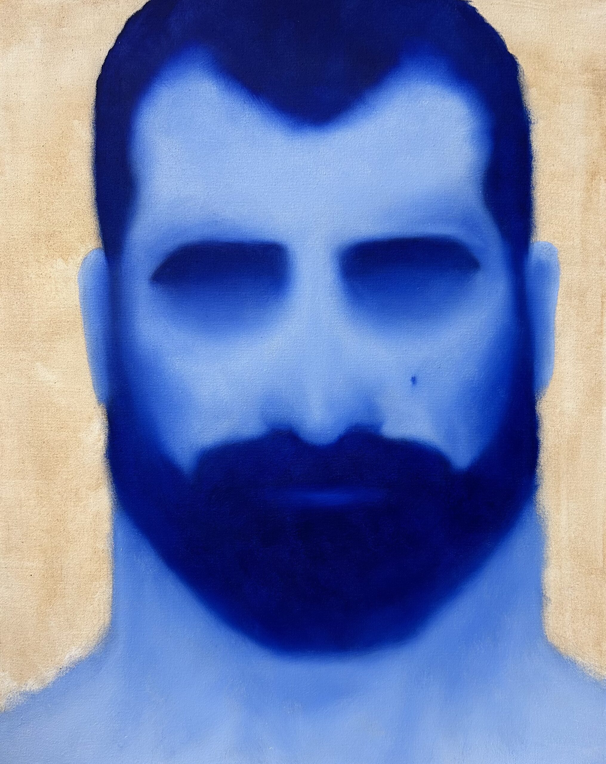 Untitled, acrylic and oil on canvas, 50 x 40 cm, 2026, by André Teymouri