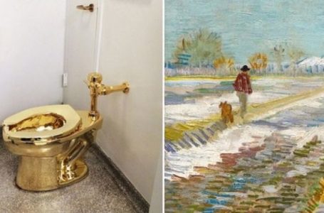 توالت طلایی به جای تابلوی ون گوگ برای ترامپ