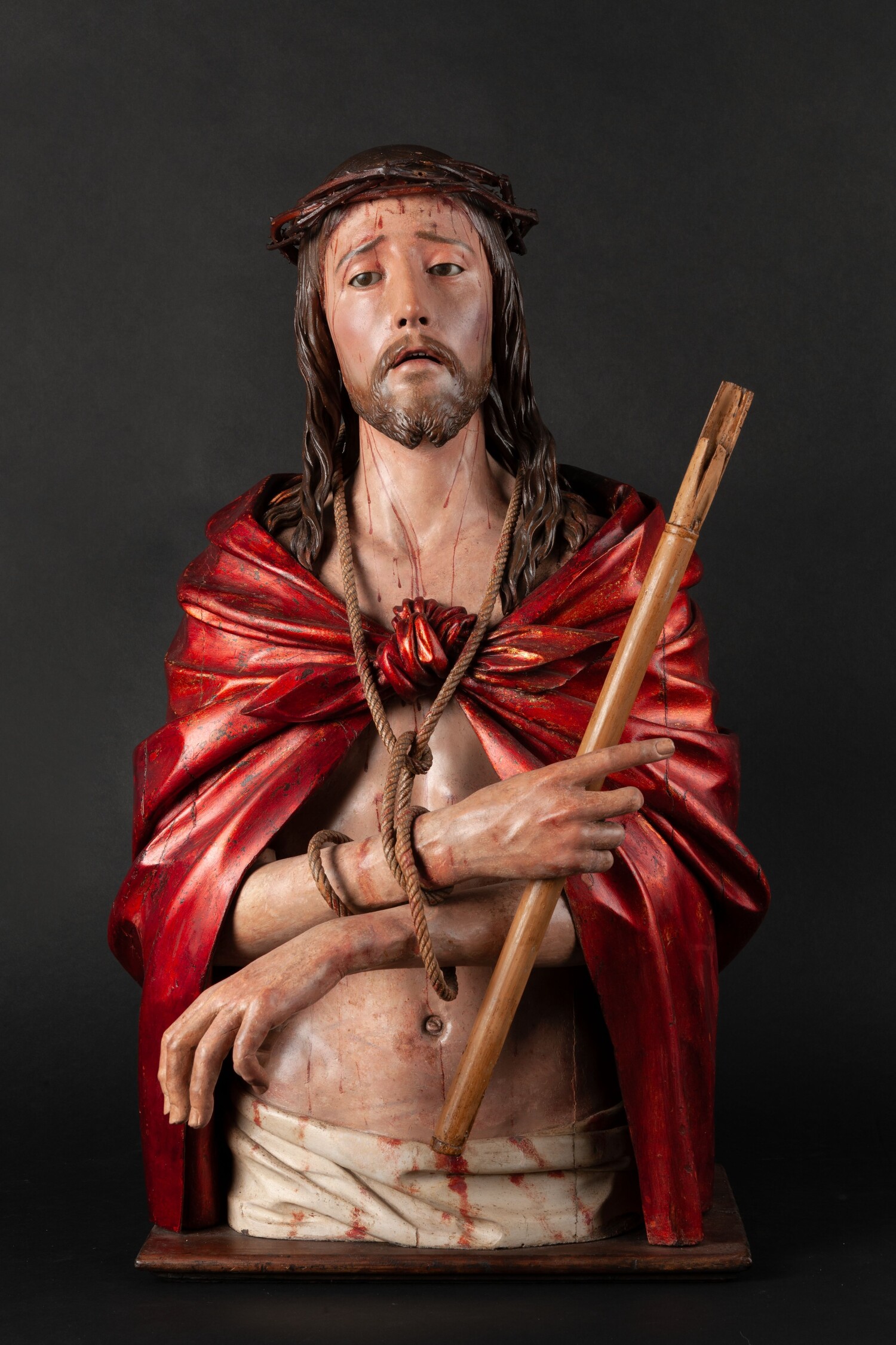 پدرو د منا، «اینک آن انسان» (Ecce Homo)، چوب رنگ‌شده